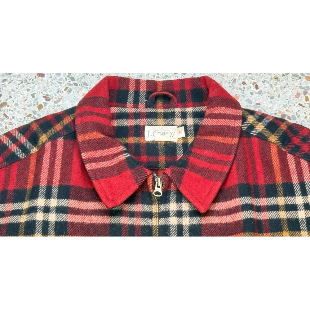 J.Crew Oarsman Men's Vtg & Rare Full Zip Wool Blend Long Sleeve Jacket‎ Size XL